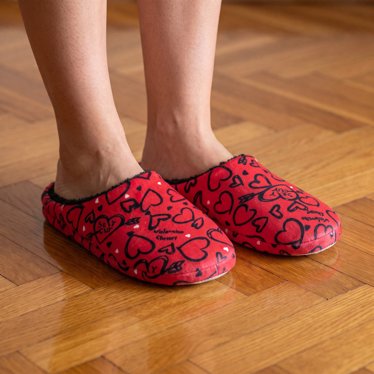 Pantoufla: Red Hearts