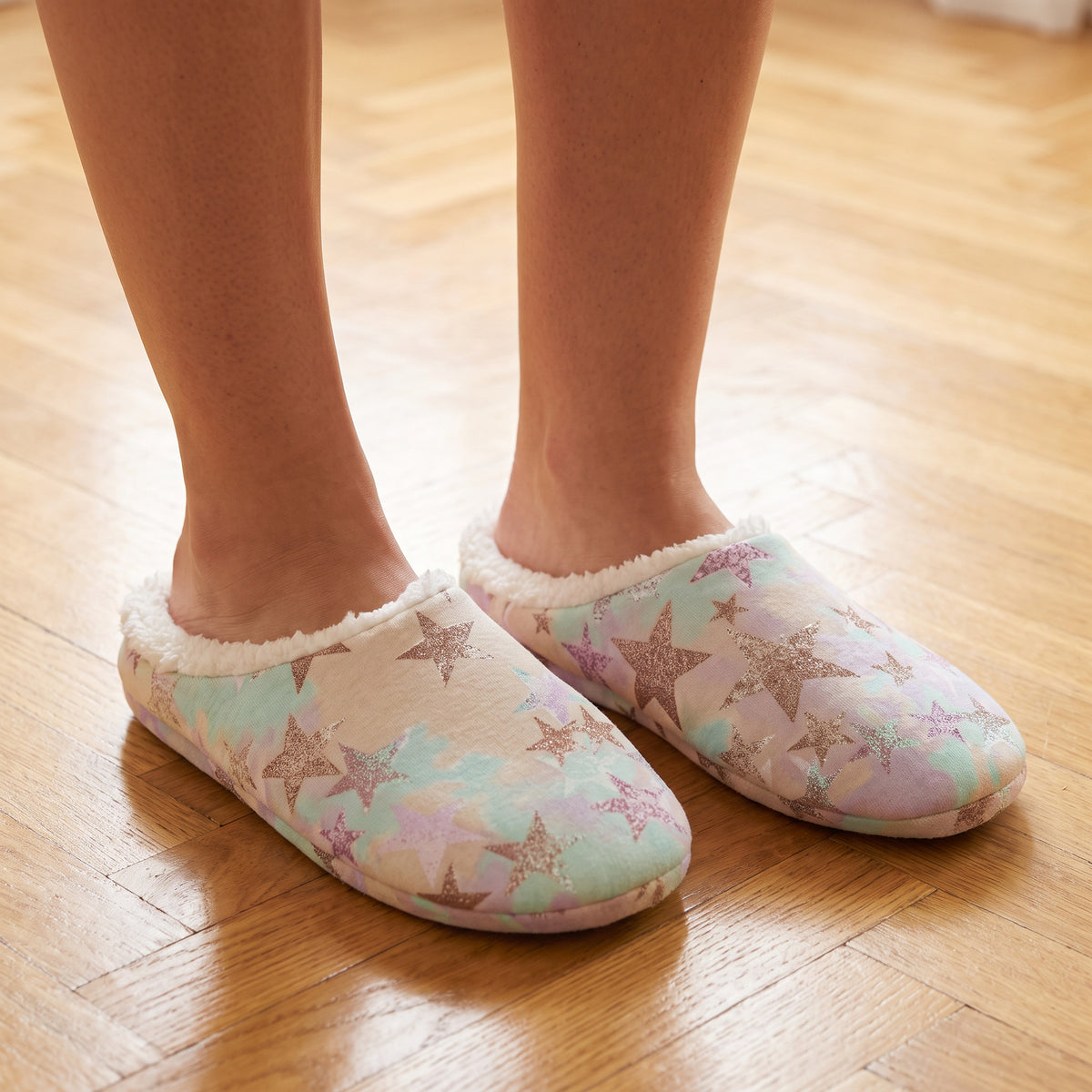 Pantoufla: Pastel Tie-Dye Stars