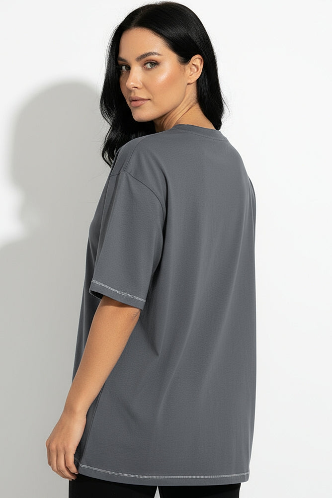 XCED : Stitching Oversized T-shirt