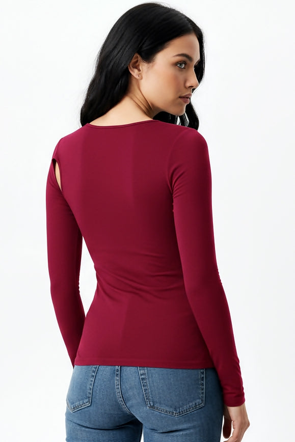 Ivory : Soft Sleeve Top