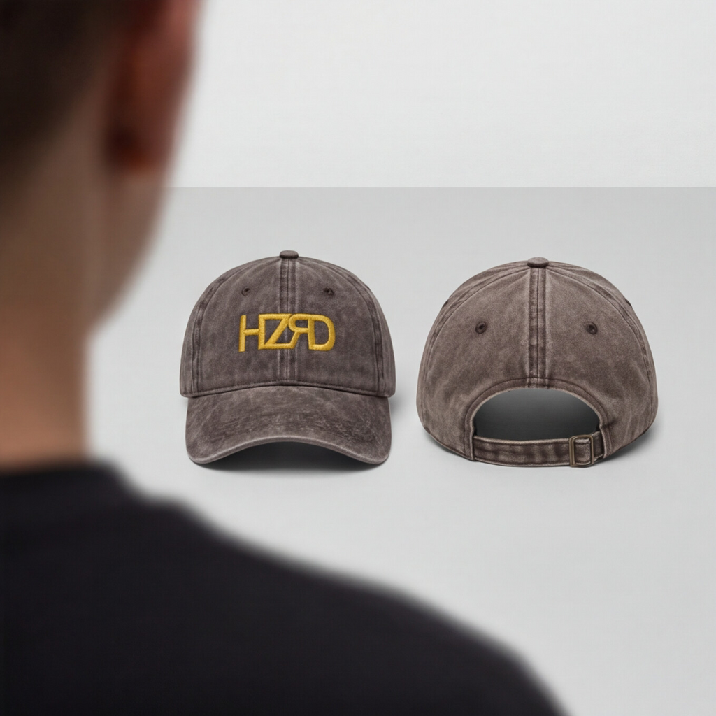 HZRD Washed Cap - Brown
