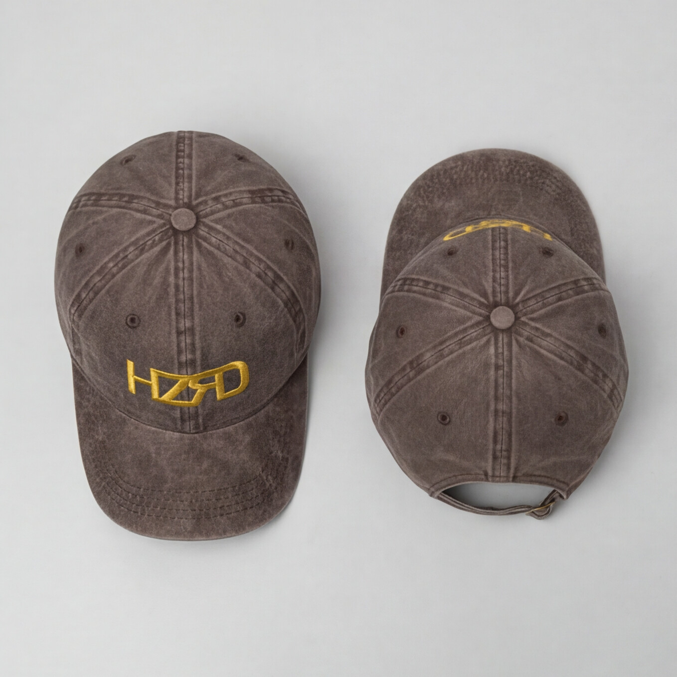 HZRD Washed Cap - Brown