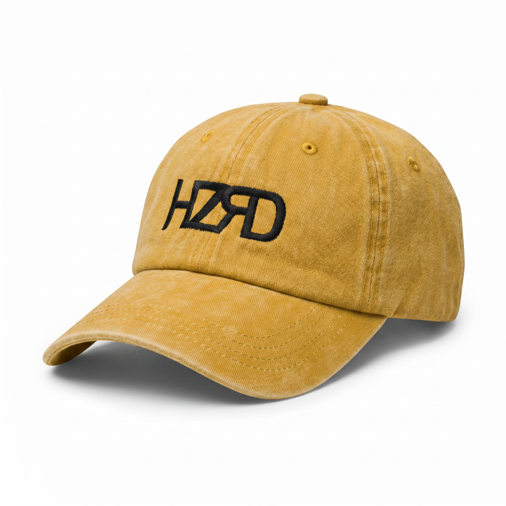 HZRD Washed Cap - Mustard