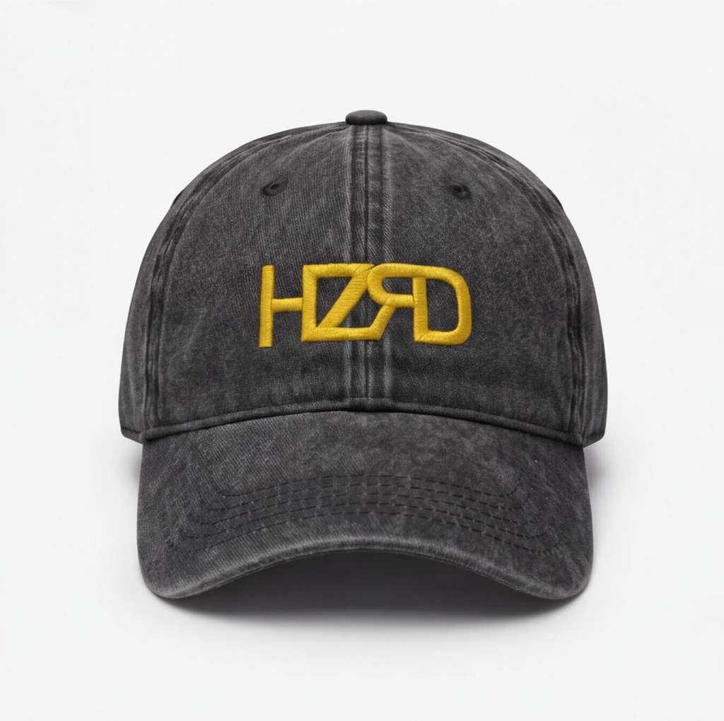 HZRD Washed Cap - Black