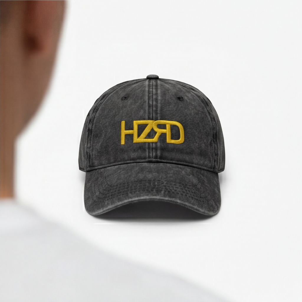 HZRD Washed Cap - Black