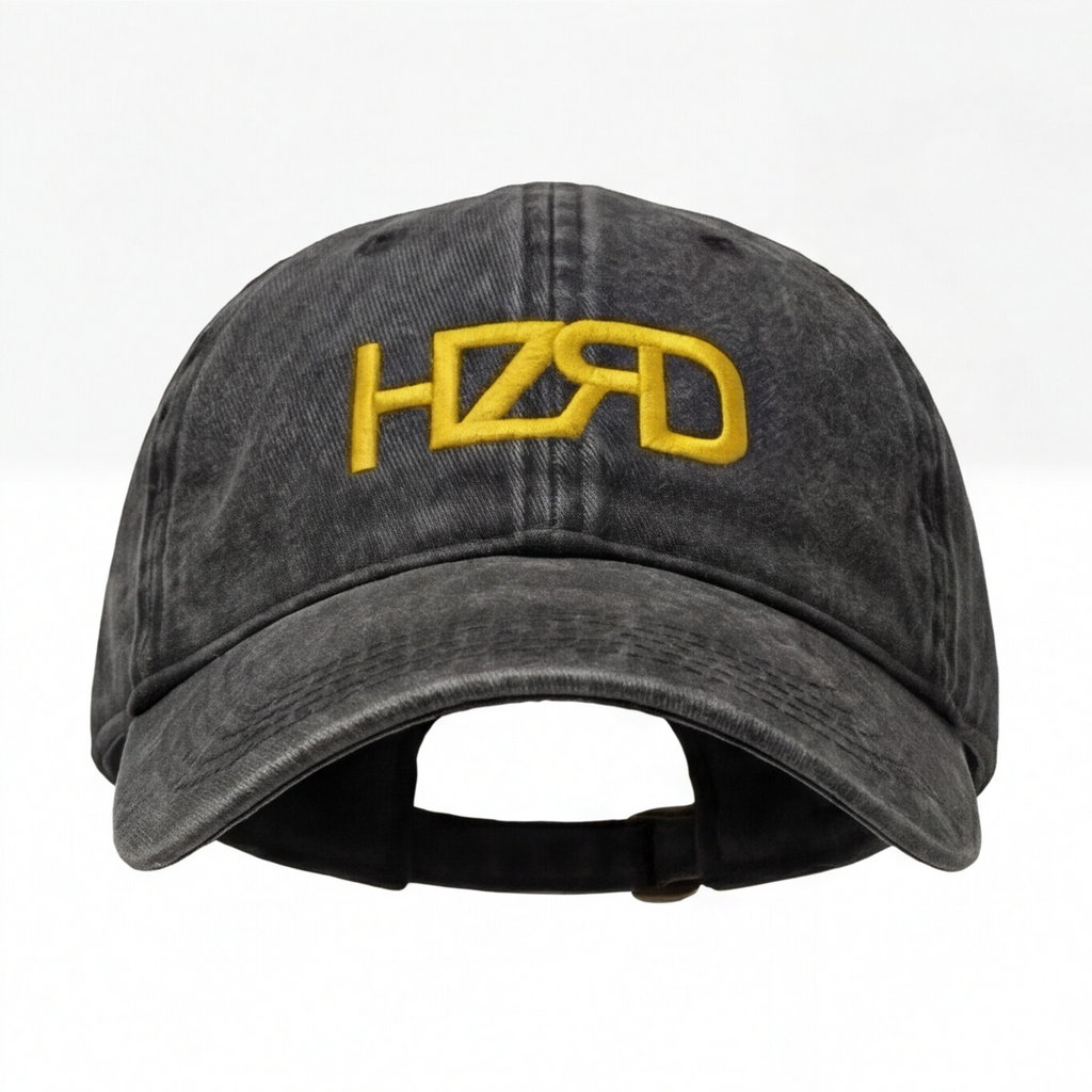 HZRD Washed Cap - Black