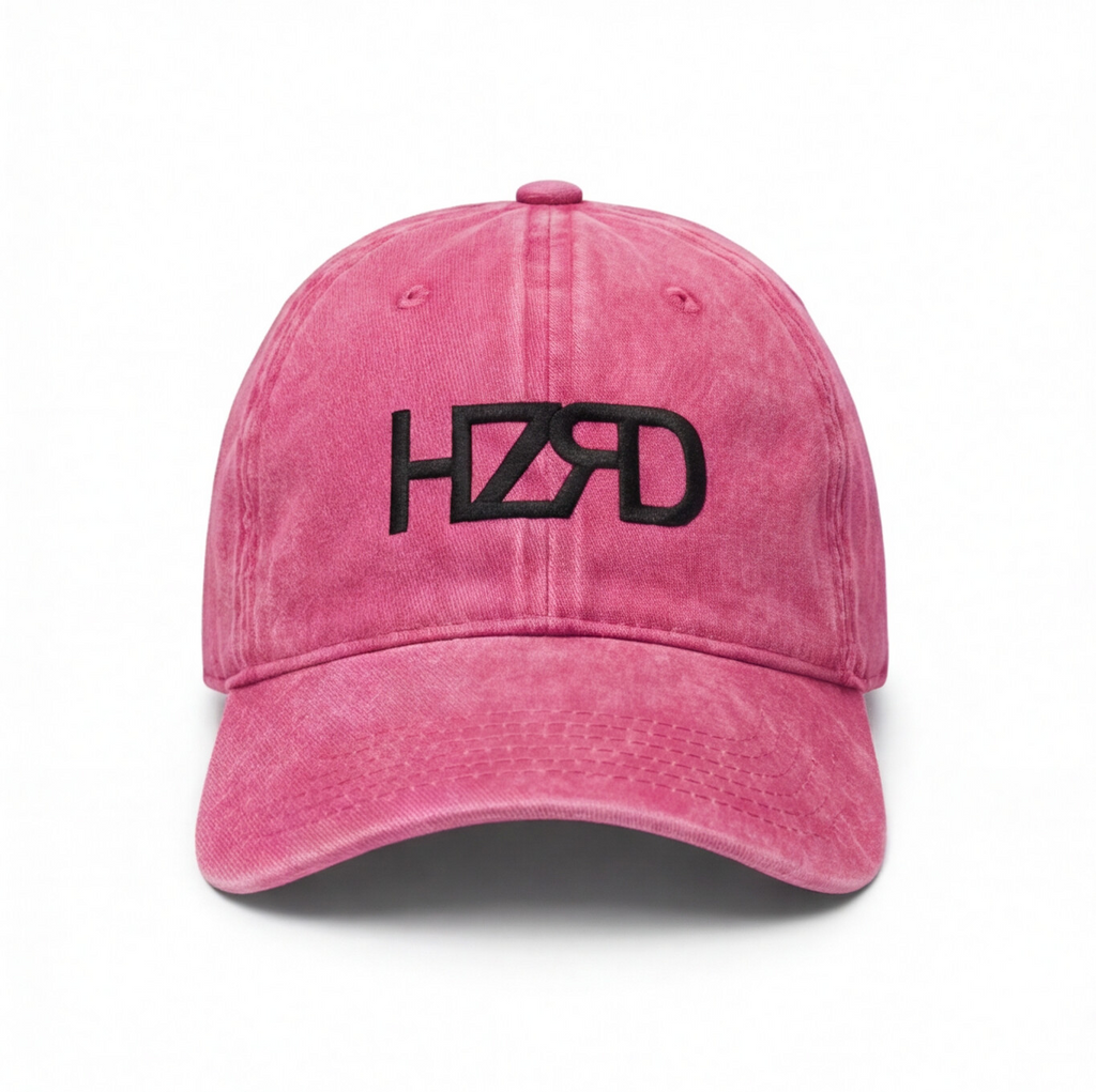 HZRD Washed Cap - Fuchsia