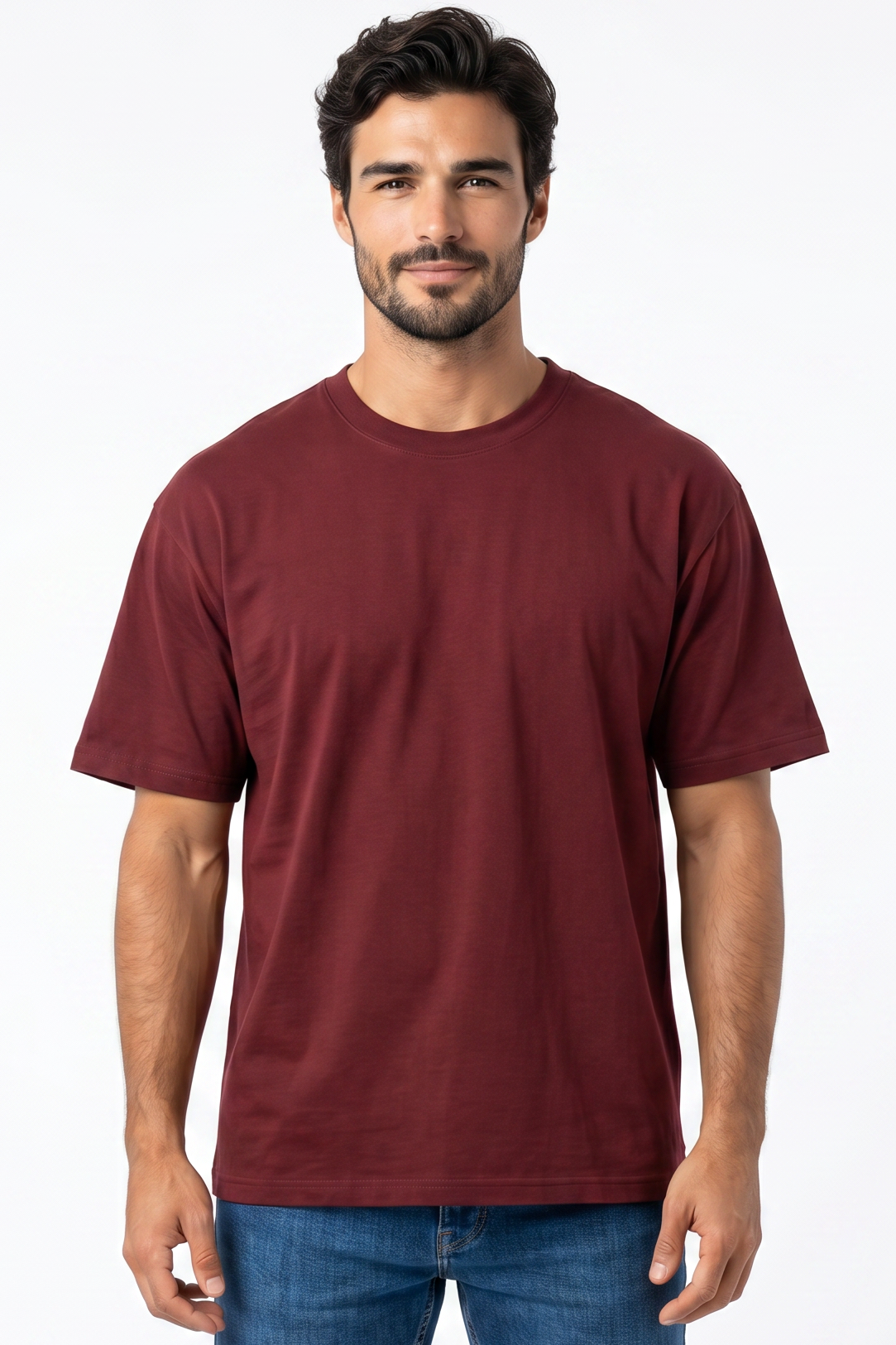 XCED Light Oversized T-shirt burgundy