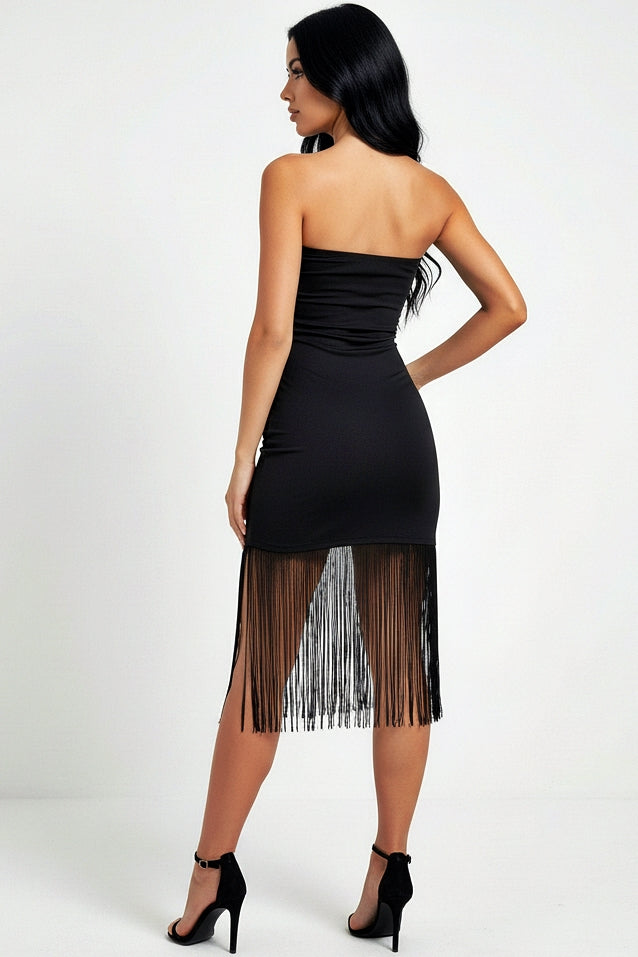 Bronze : Midnight Fringe Dress