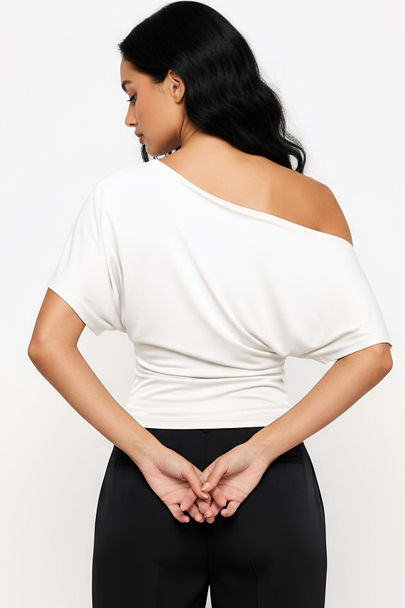Ivory : Air Asymmetrical Tee