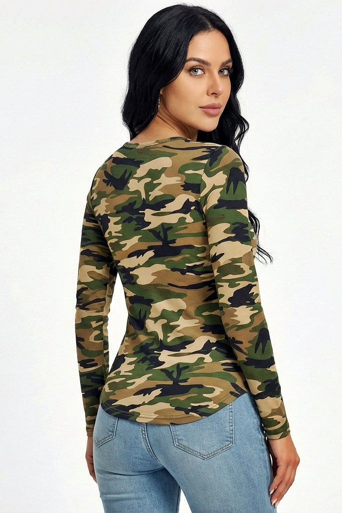 Bronze : Camo Long-Sleeve Tee