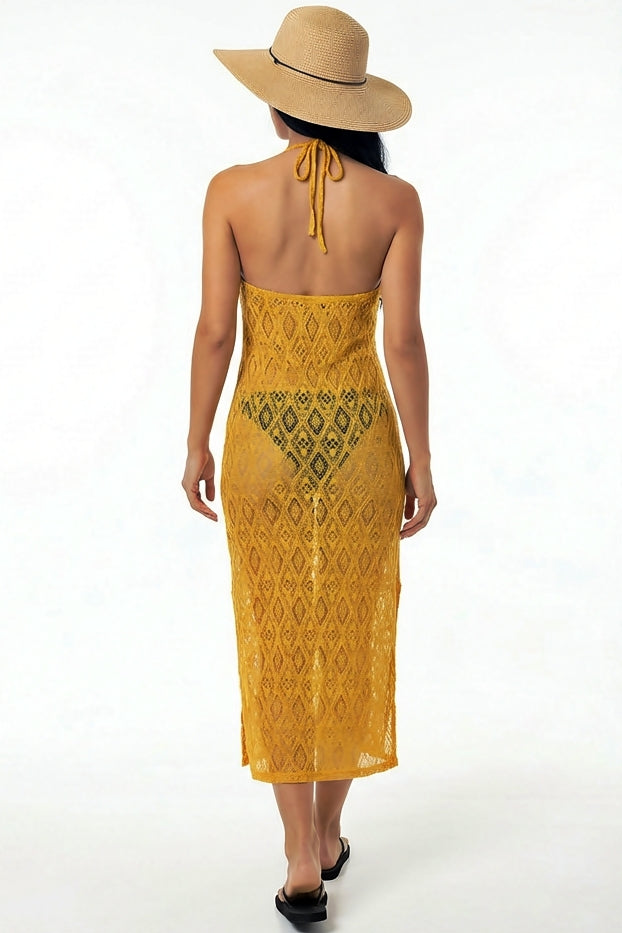 Bronze : Eclipse Crochet Maxi Dress