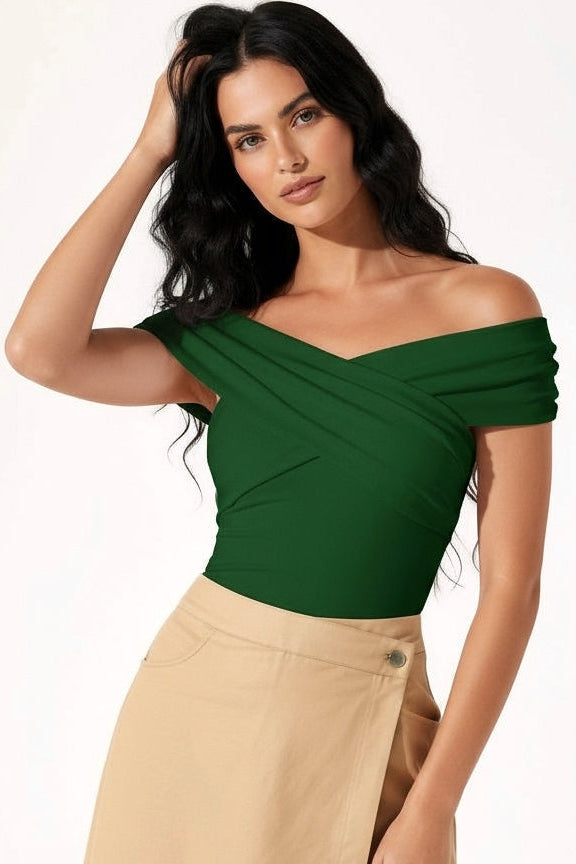 Ivory : Soft Wrap Top