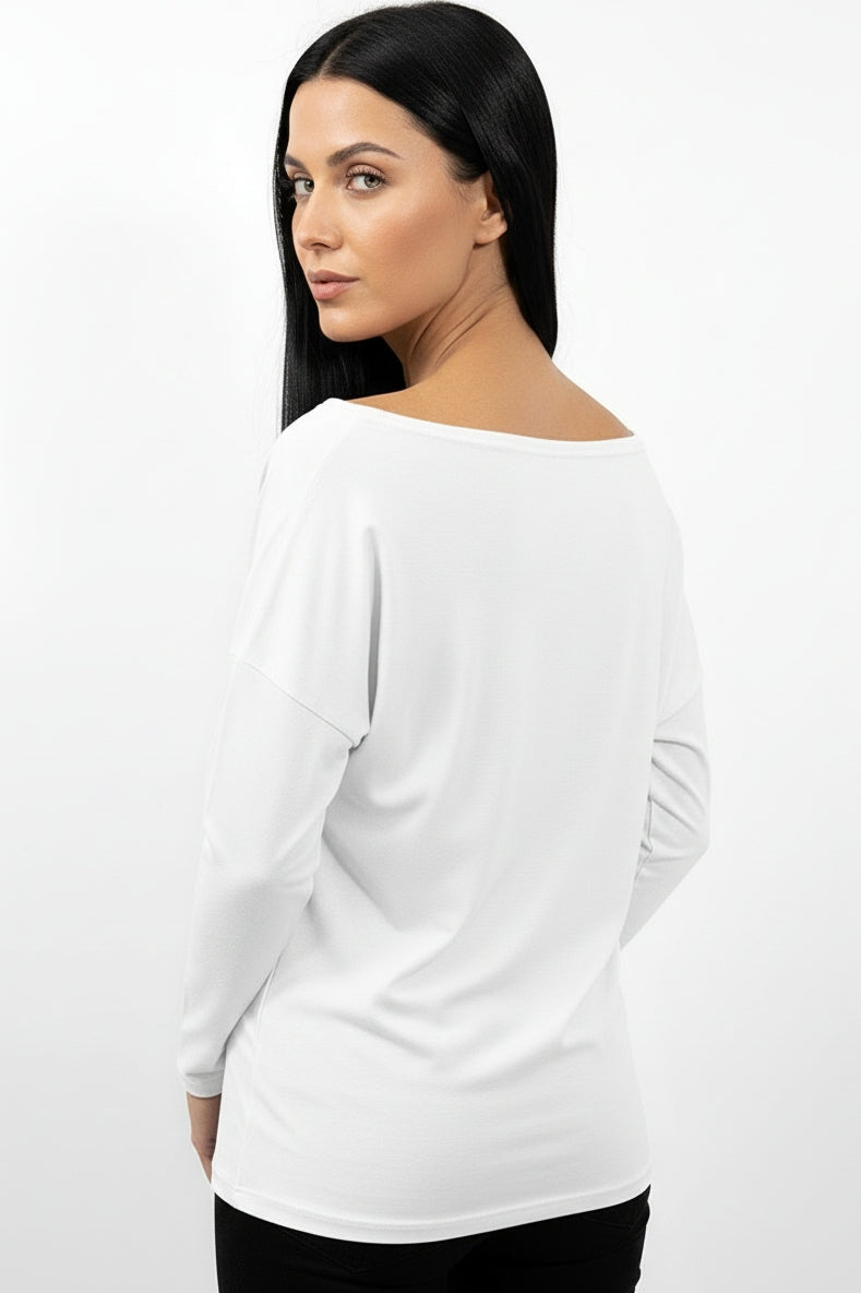 Ivory : Heavy Long Sleeve Top