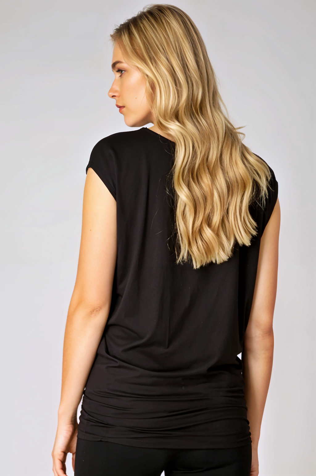 Ivory : Relaxed Scoop Neck Top