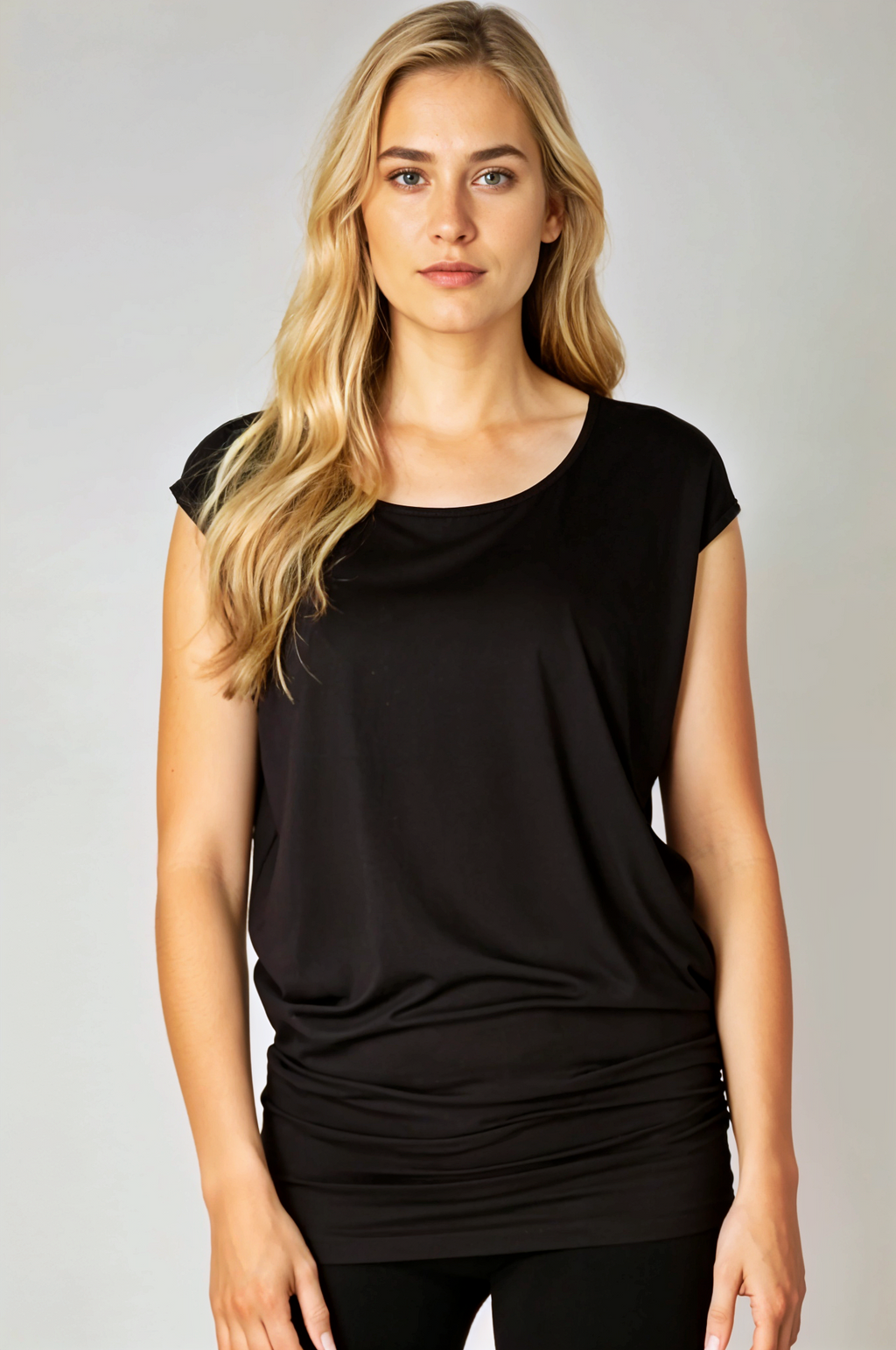 Ivory : Relaxed Scoop Neck Top