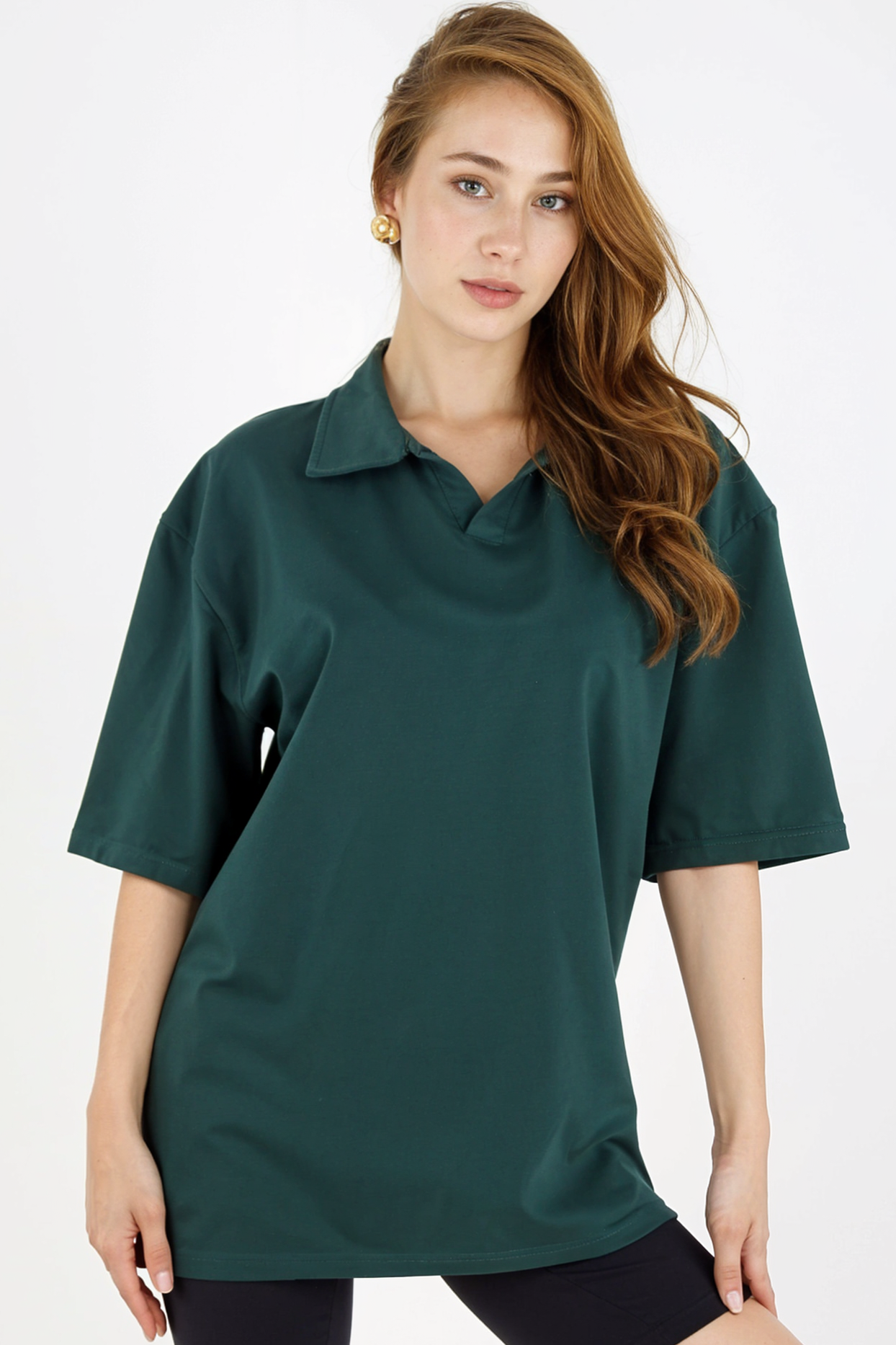 XCED : Collar Oversized T-shirt