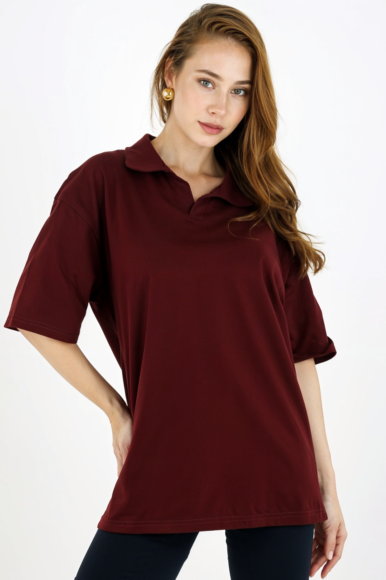 XCED : Collar Oversized T-shirt