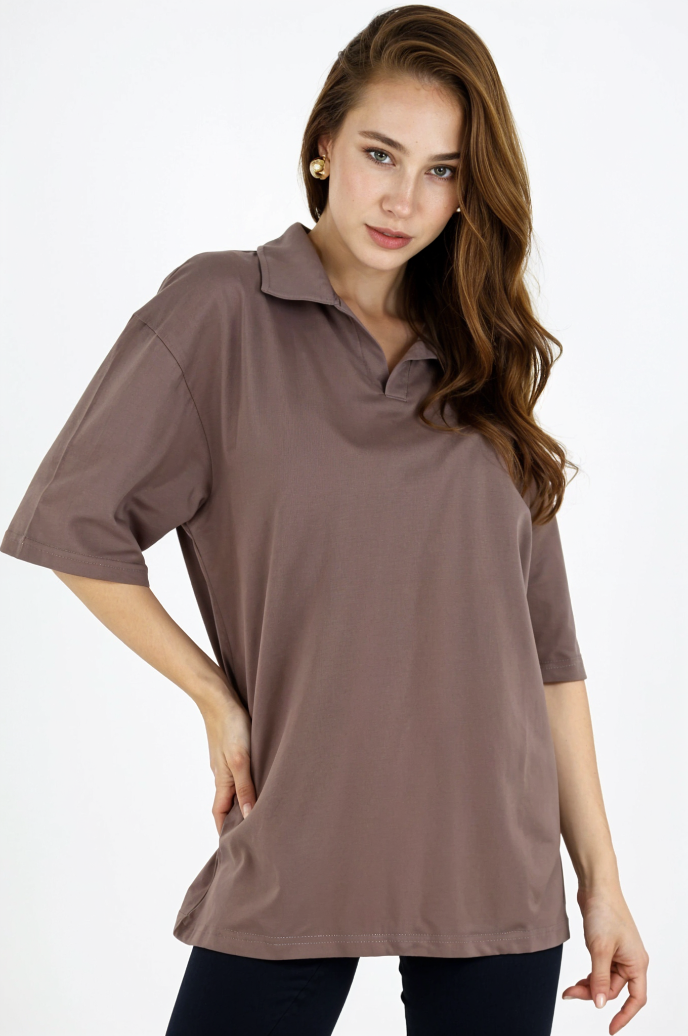XCED : Collar Oversized T-shirt