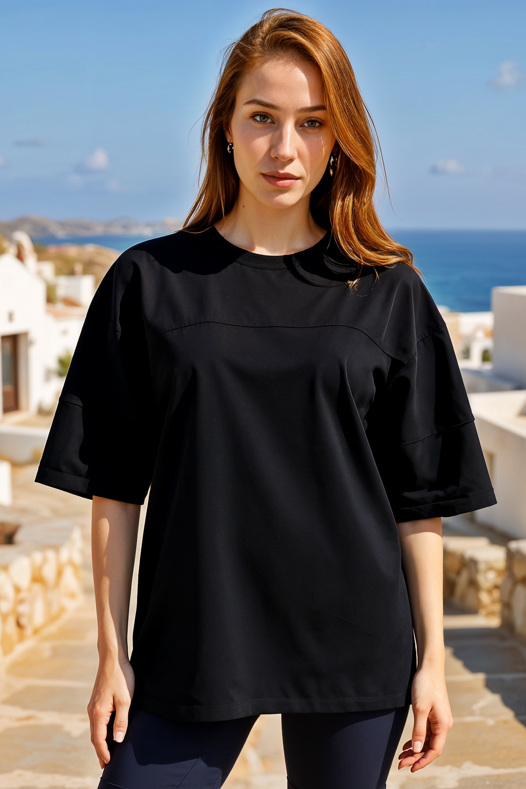 XCED : Middle Cut Oversized T-shirt