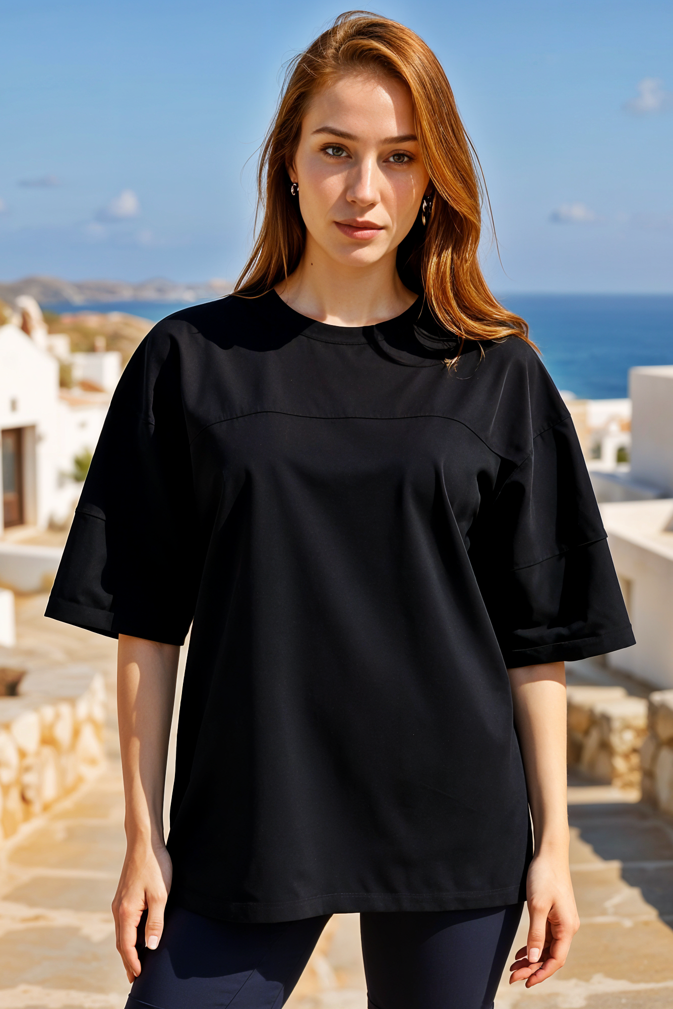 XCED : Middle Cut Oversized T-shirt