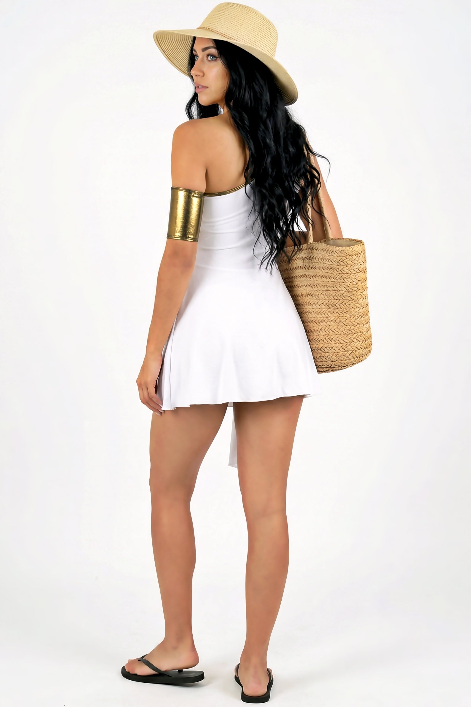Bahr : Off-Shoulder Beach Dress