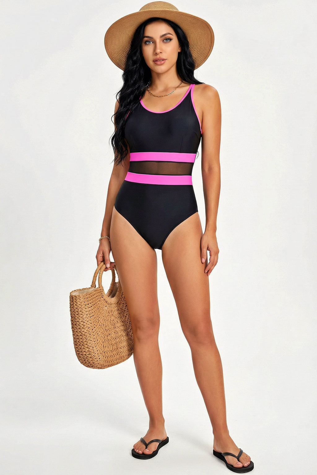 Bahr Mesh Waist One Piece