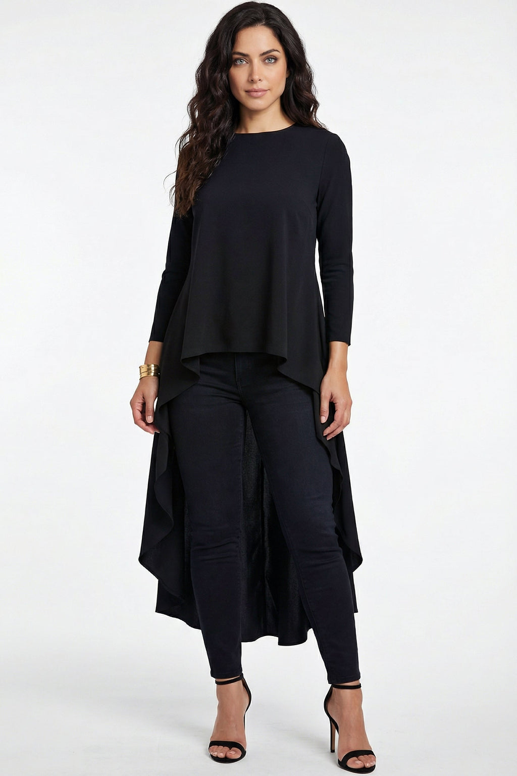 Bronze : Elegant Asymmetrical Draped Tunic
