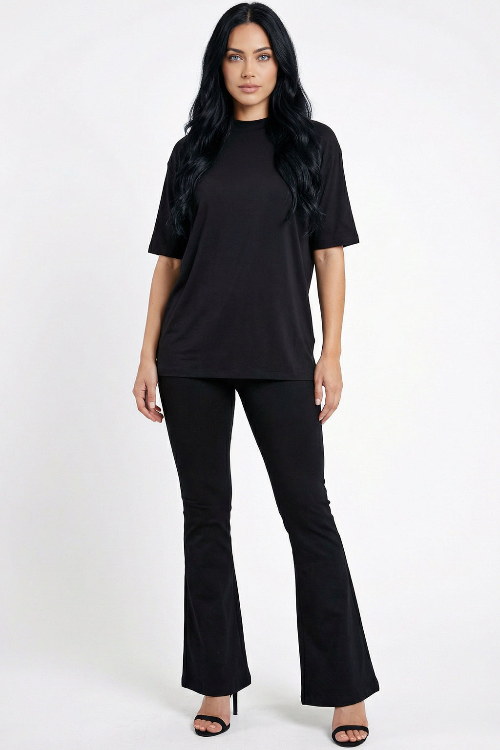 Bronze : Oversized Tshirt + Yoga Pants Set