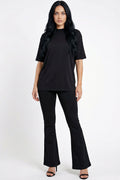 Bronze : Oversized Tshirt + Yoga Pants Set