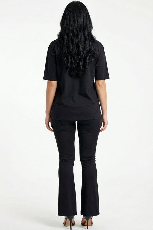 Bronze : Oversized Tshirt + Yoga Pants Set