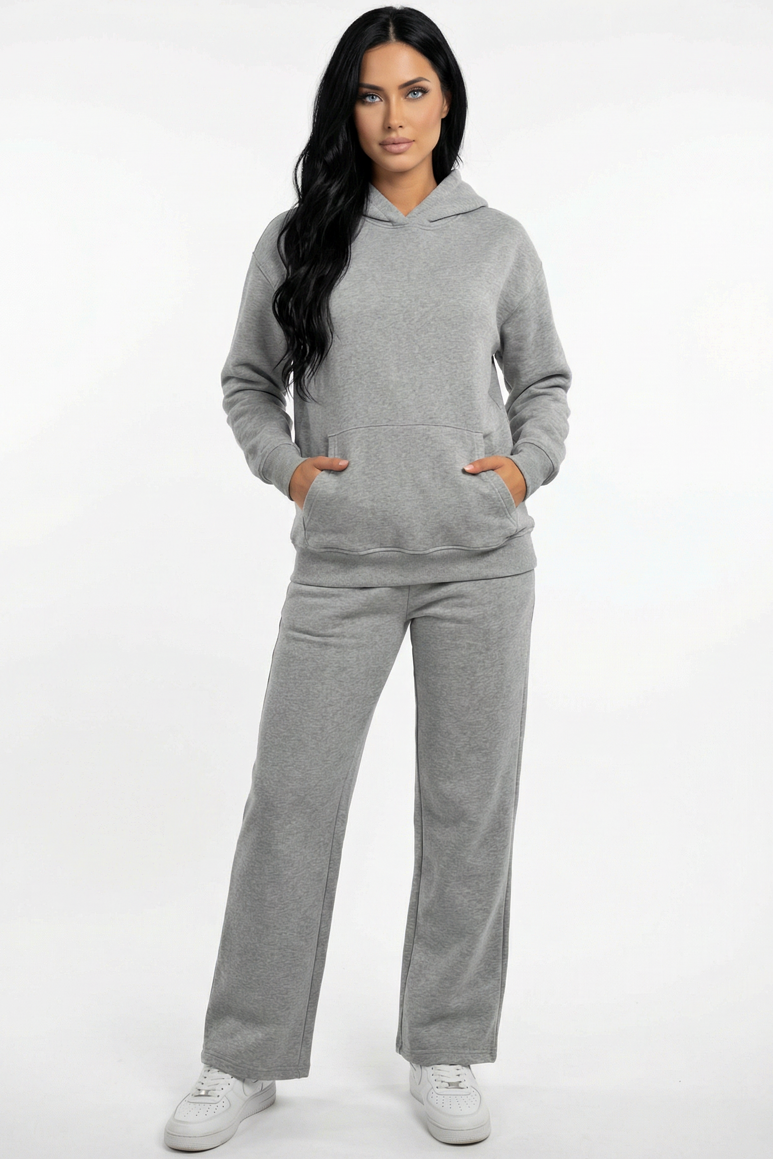XCED : Hoodie + Straight Leg Sweat Pants Sets