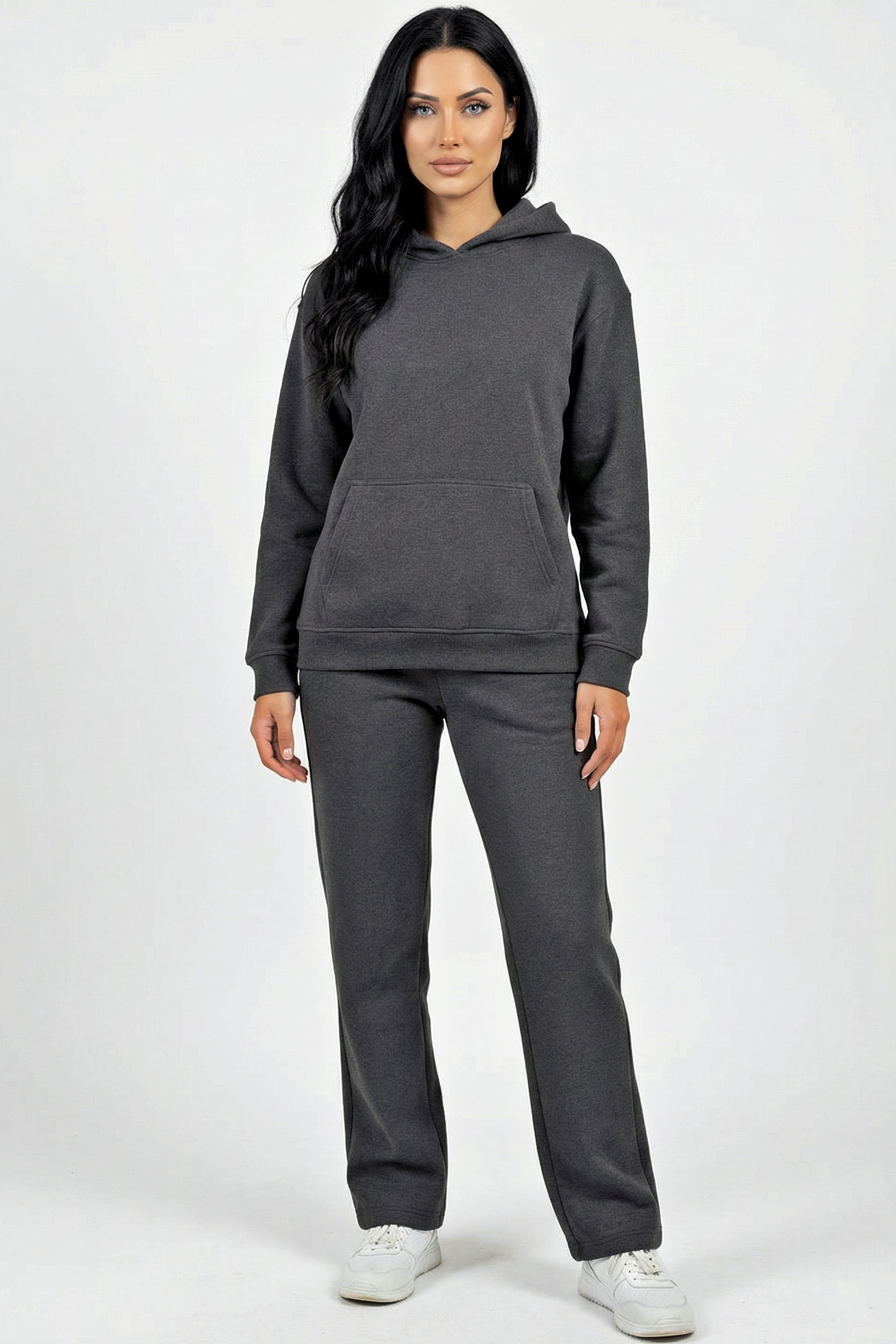 XCED : Hoodie + Straight Leg Sweat Pants Sets