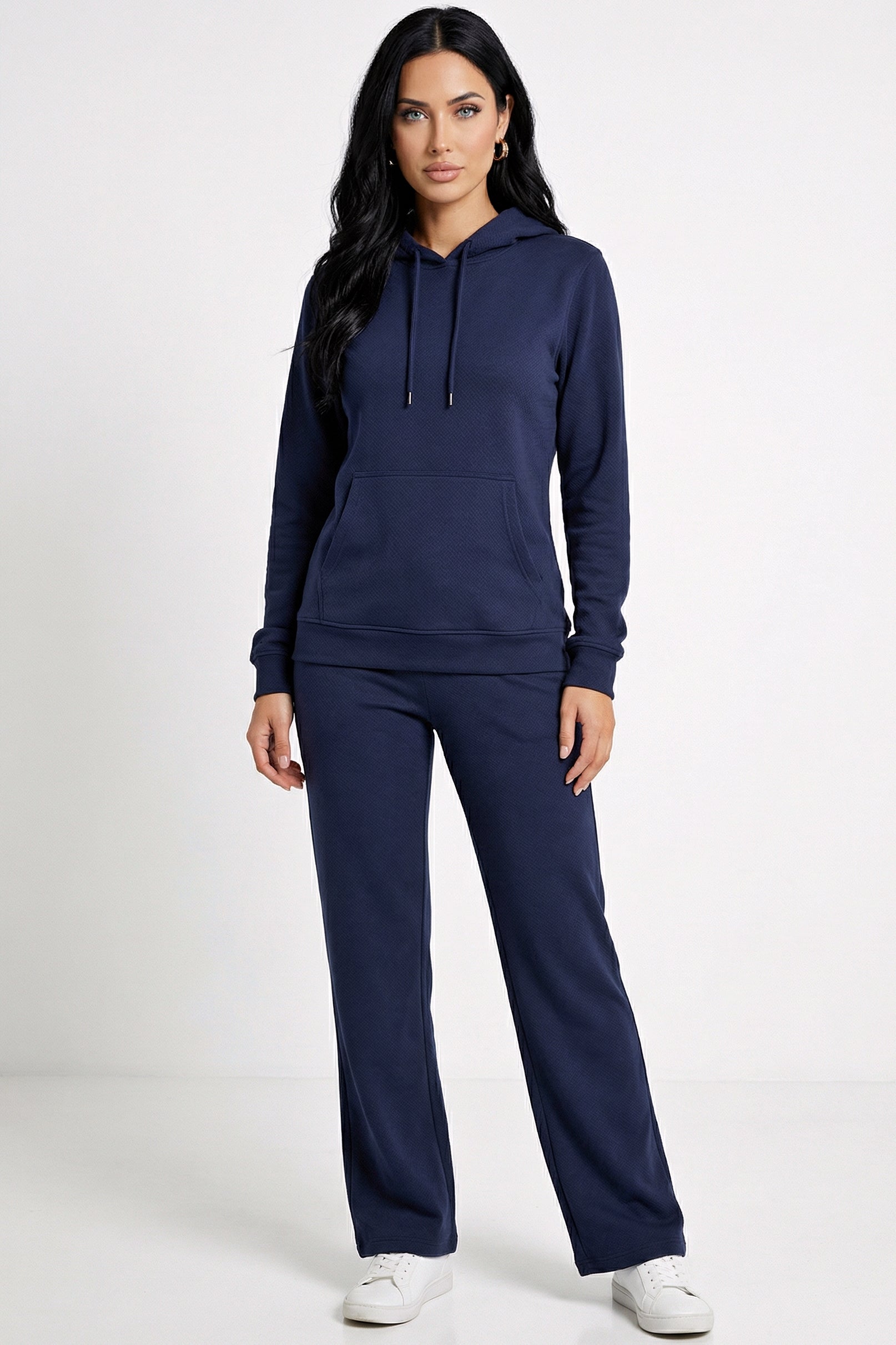 XCED : Hoodie + Straight Leg Sweat Pants Sets