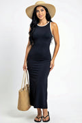 Bronze : Sleek Elegance Sleeveless Dress