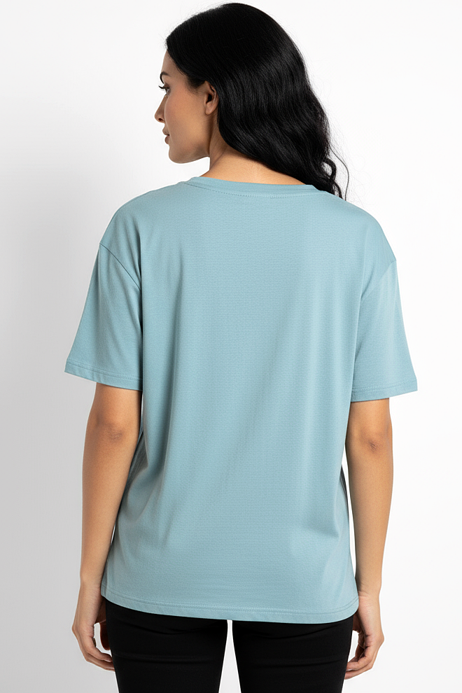 XCED V-neck Women Oversized T-shirt