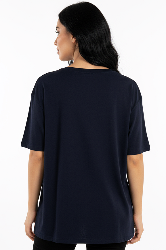 XCED V-neck Women Oversized T-shirt