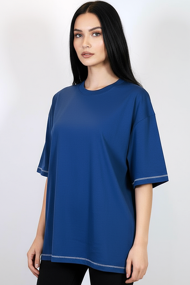 Pack of 3 Stitching Tee Mix - Blue