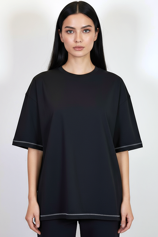 Pack of 3 Stitching Tee Mix - Black