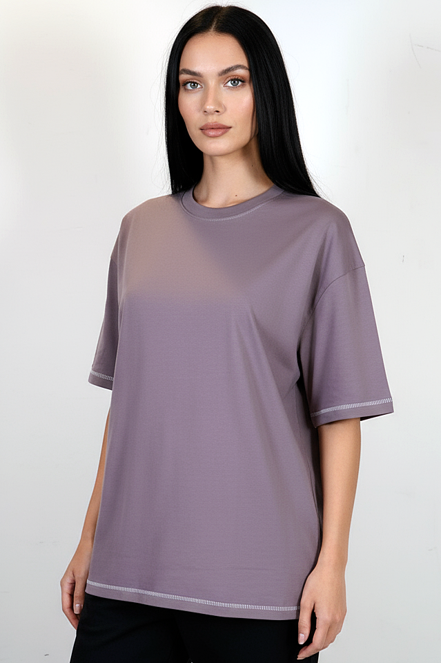 Pack of 3 Stitching Tee Mix - Violet