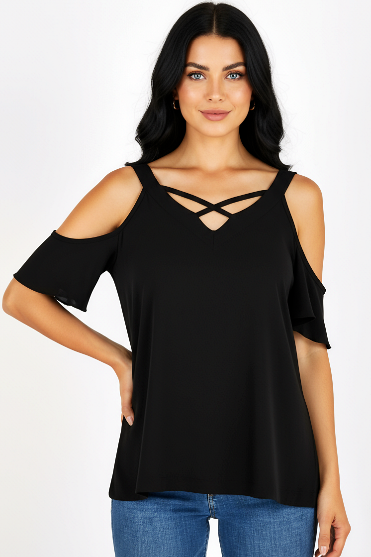 Ivory : Soft Cross Top