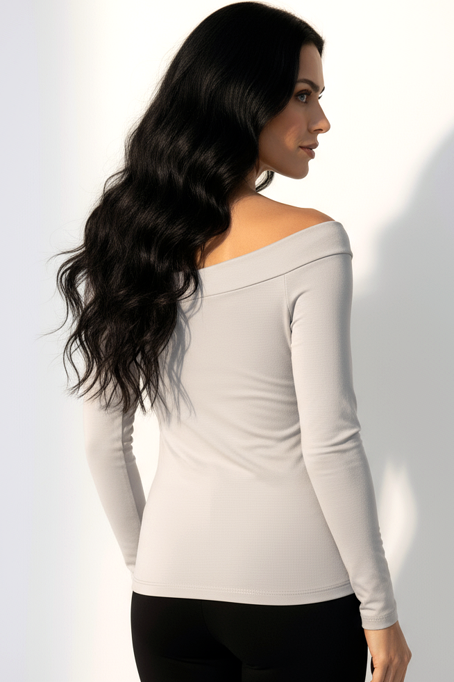 Ivory : Heavy Slit Top