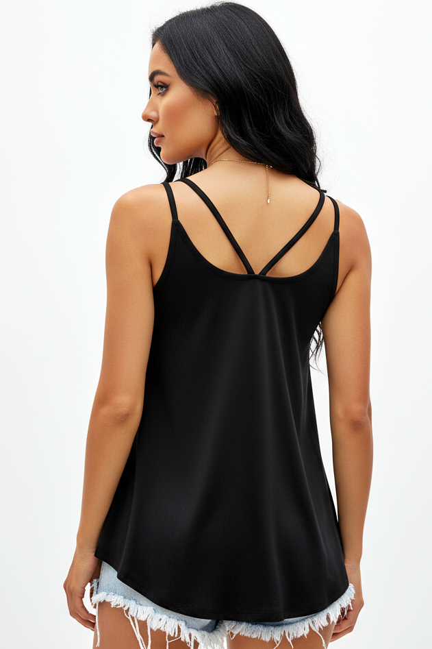 Ivory : Soft Double Strap Top