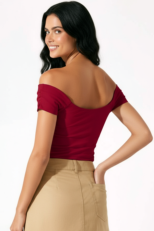 Ivory : Soft Wrap Top