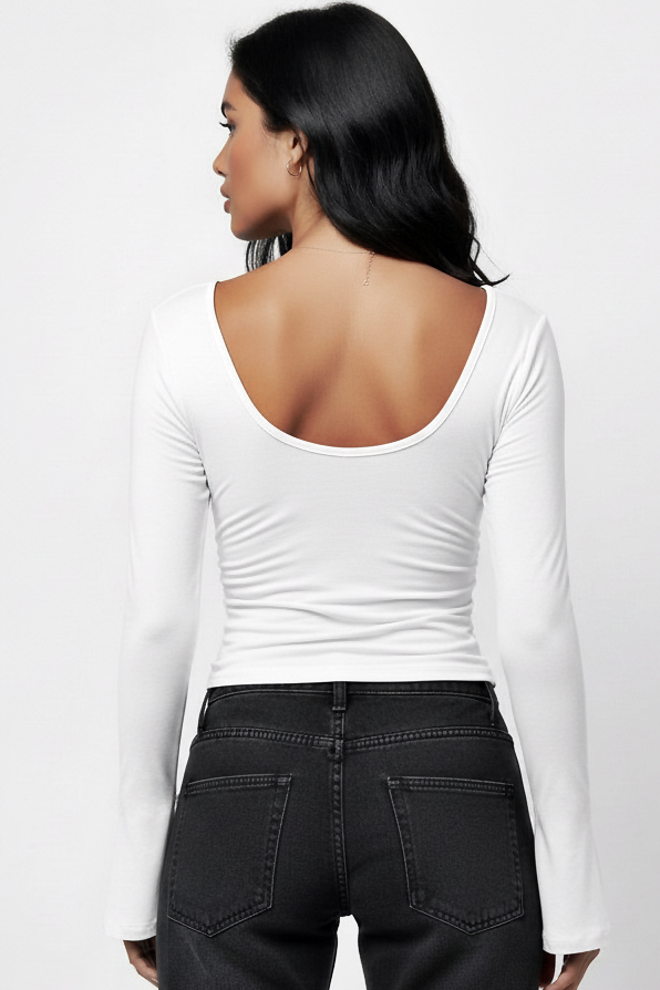 Ivory : Heavy Drop Back Top