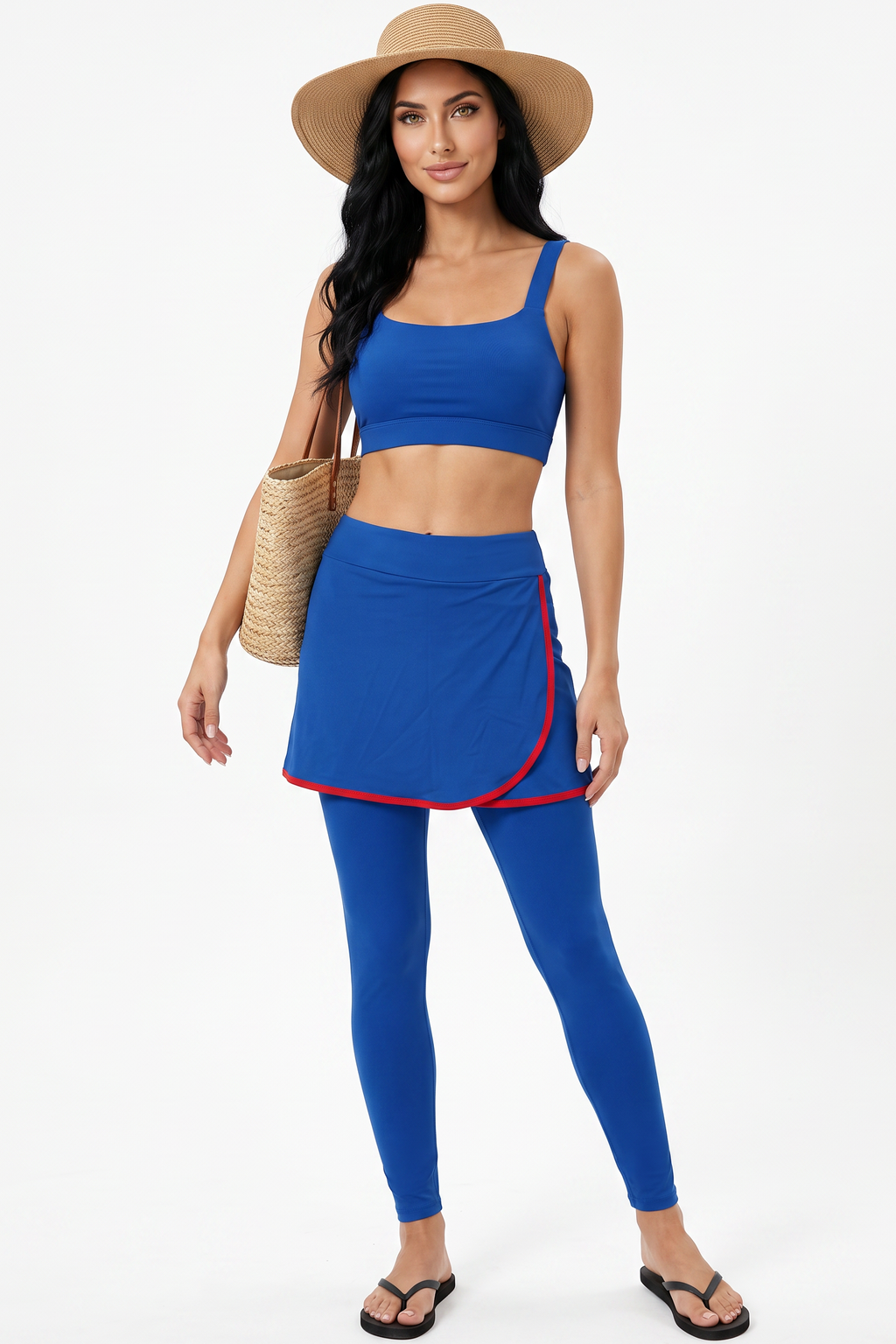 LIB : Blue Skirted Leggings