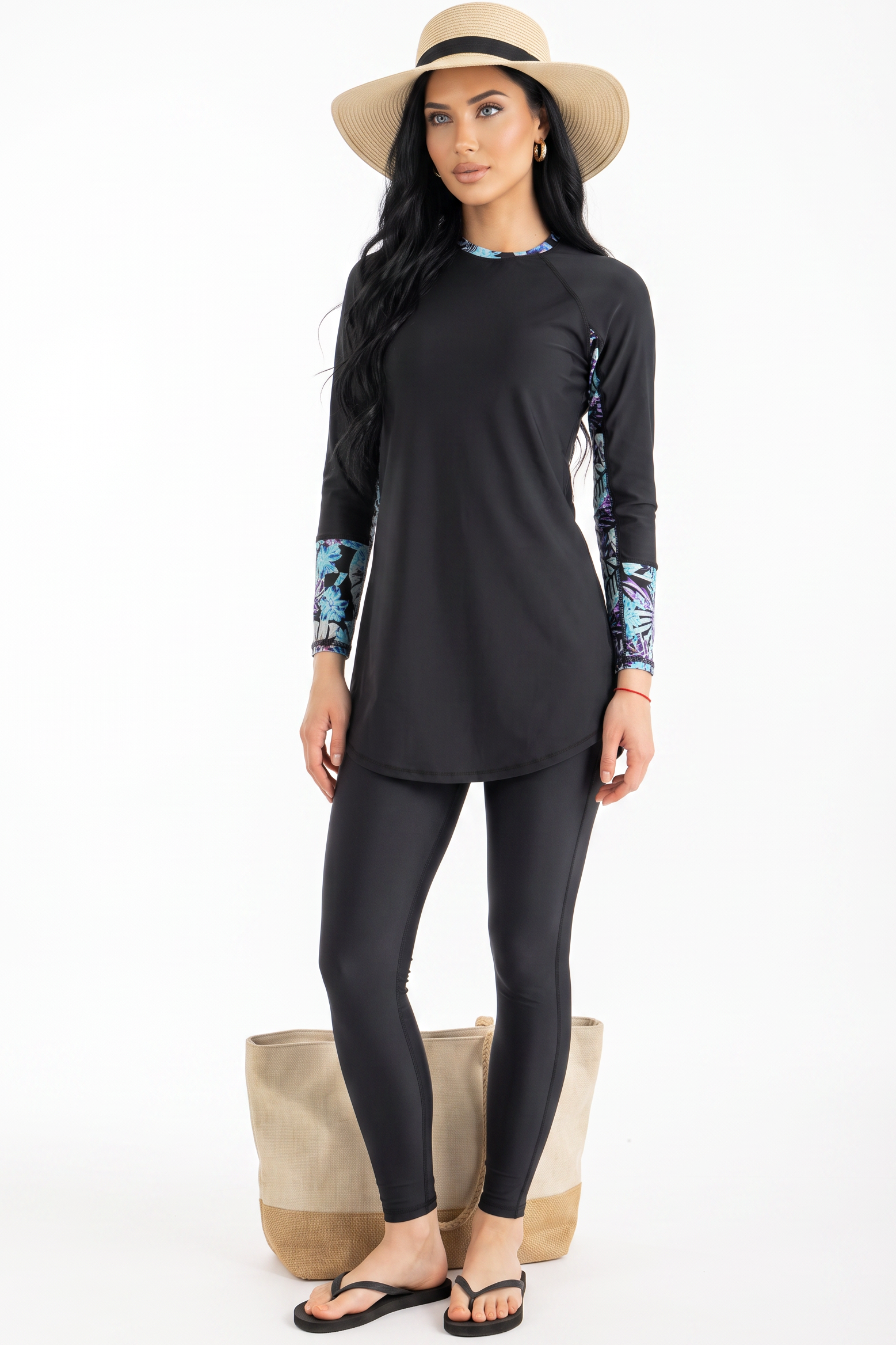 LIB : Ocean Sense Meta Floral Swimsuit