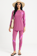 LIB : Asymmetrical Basic Pink Haze Swimsuit