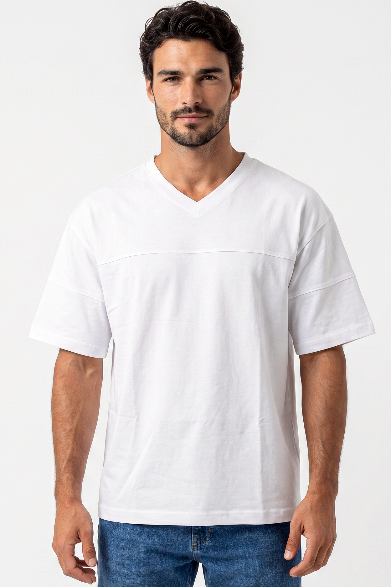 XCED V-Neck Panelled Tee