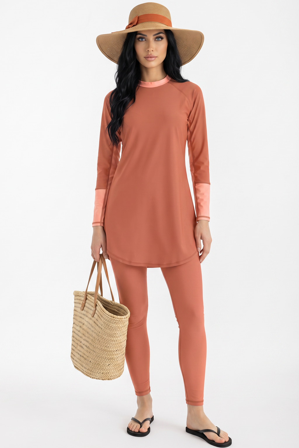 LIB : Ocean Sense Teracotta Gradience Swimsuit
